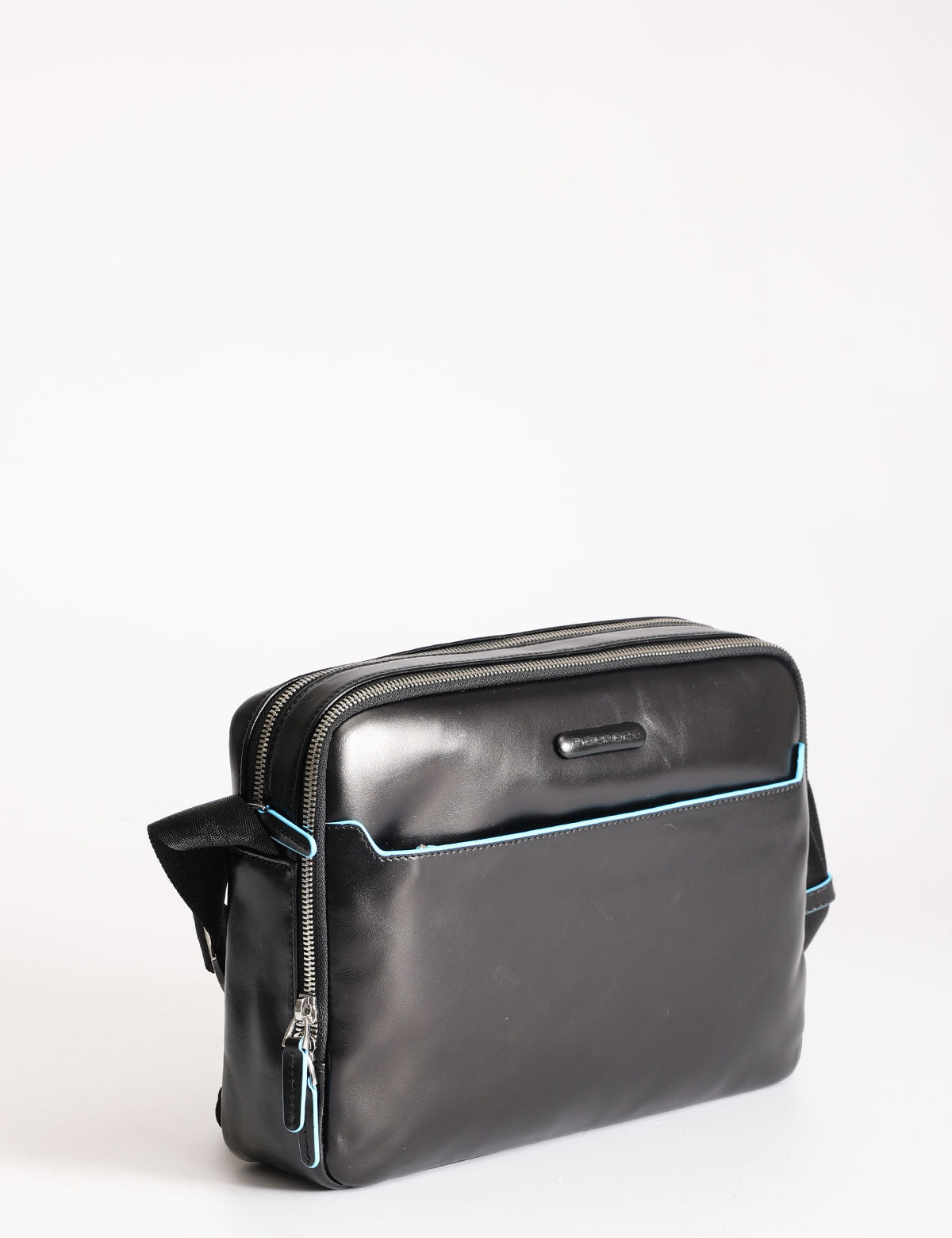 Piquadro Blue Square crossover shoulder bag with two compartments