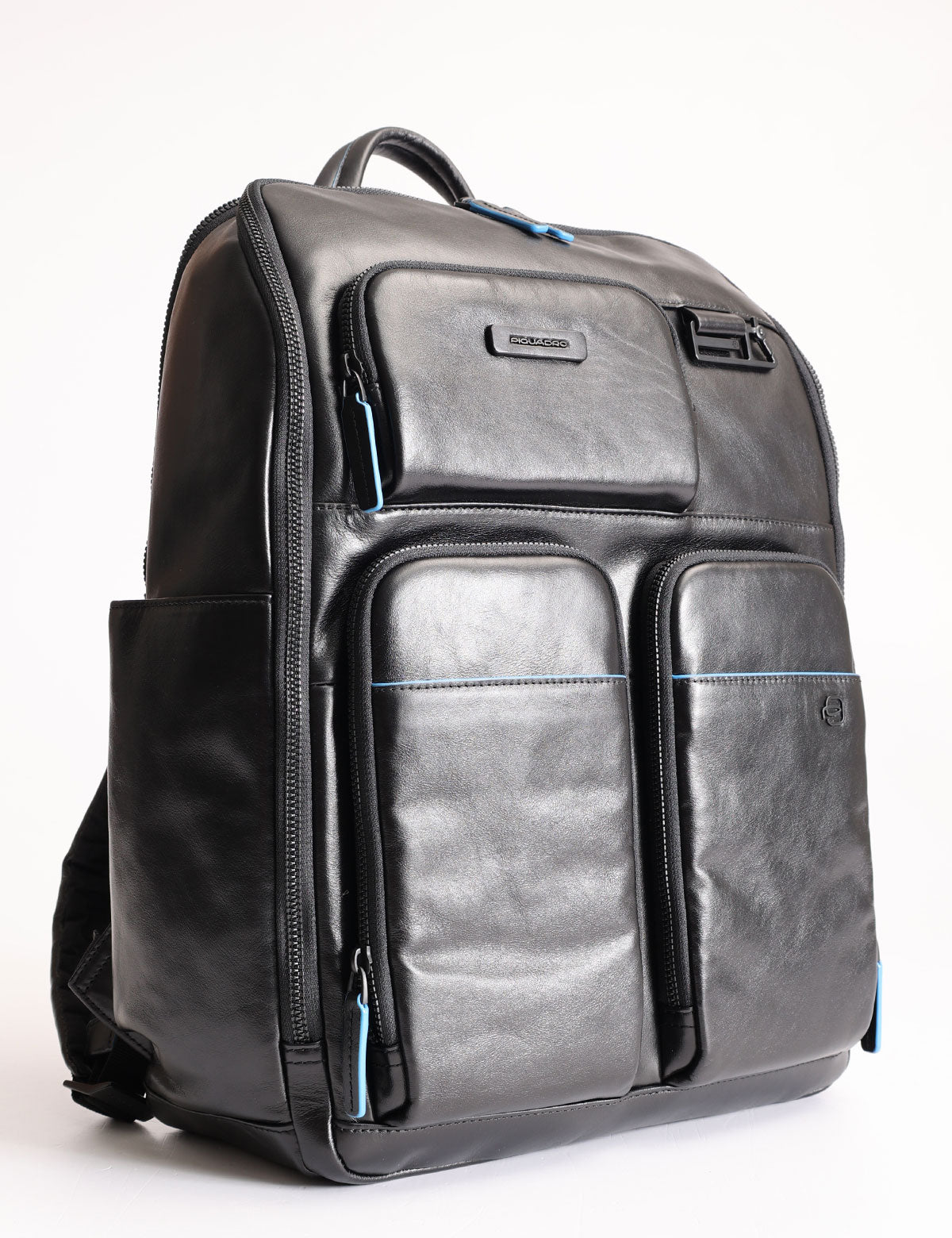 Piquadro Blue Square Revamp 15.6'' laptop backpack with pockets