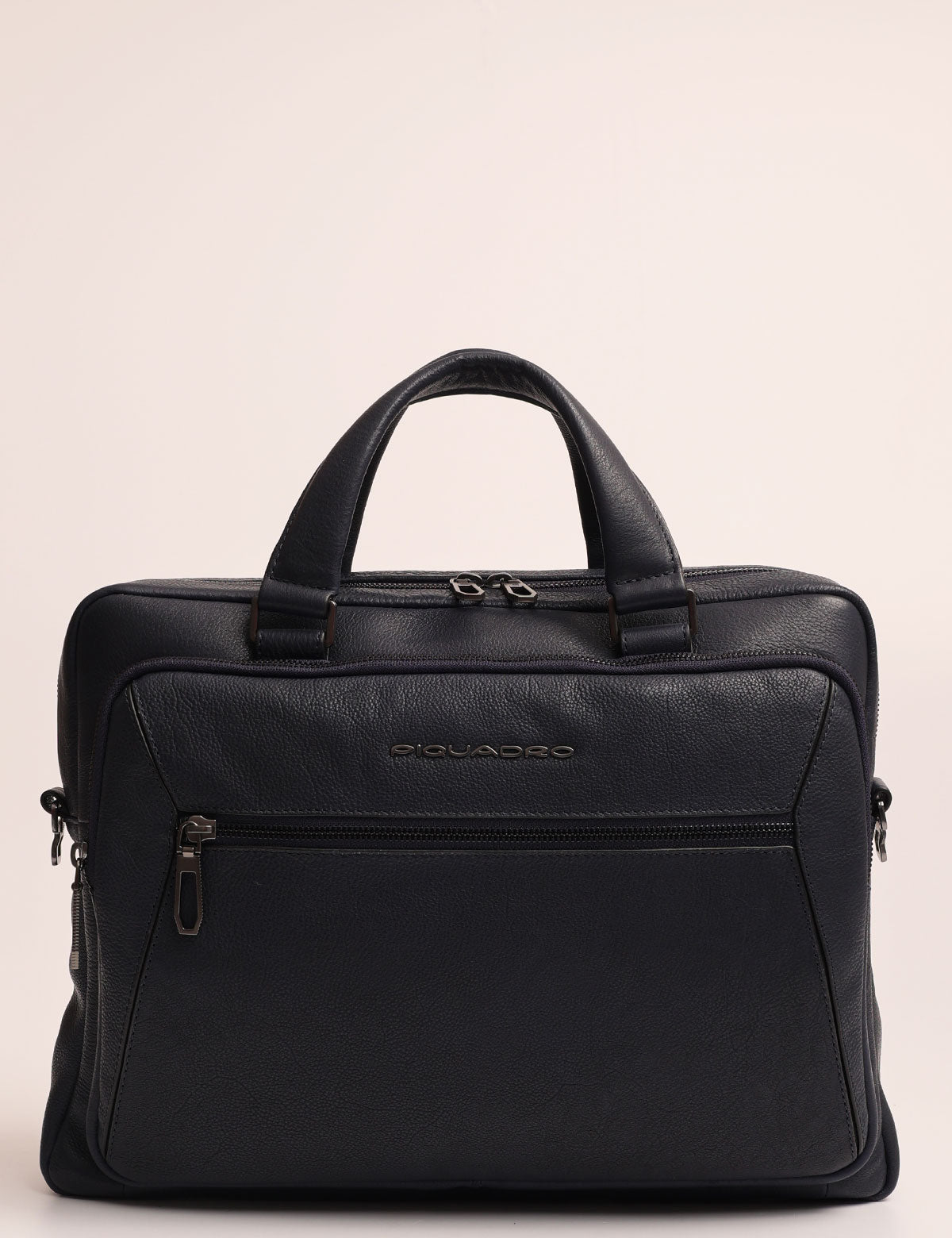 Piquadro 14" laptop briefcase with shoulder strap