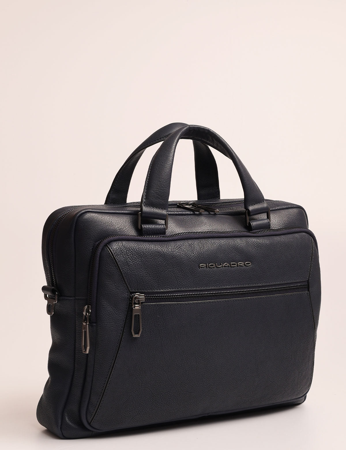 Piquadro 14" laptop briefcase with shoulder strap