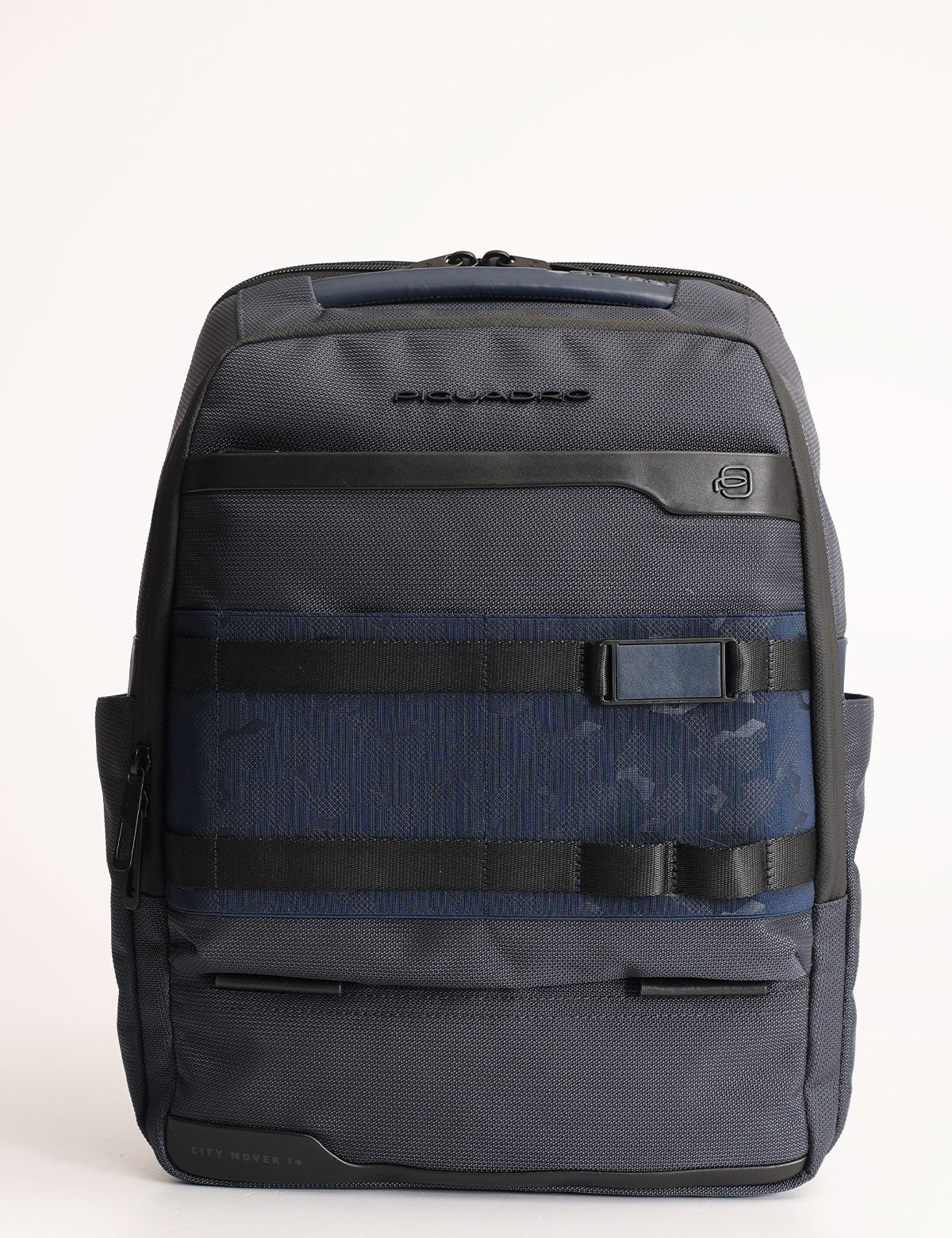 Piquadro FX medium backpack for 14'' laptop in leather and fabric