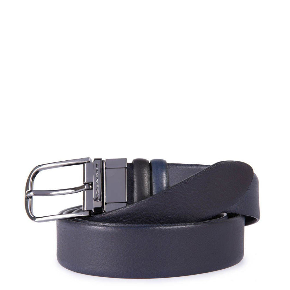 Piquadro Black Square Reversible Belt