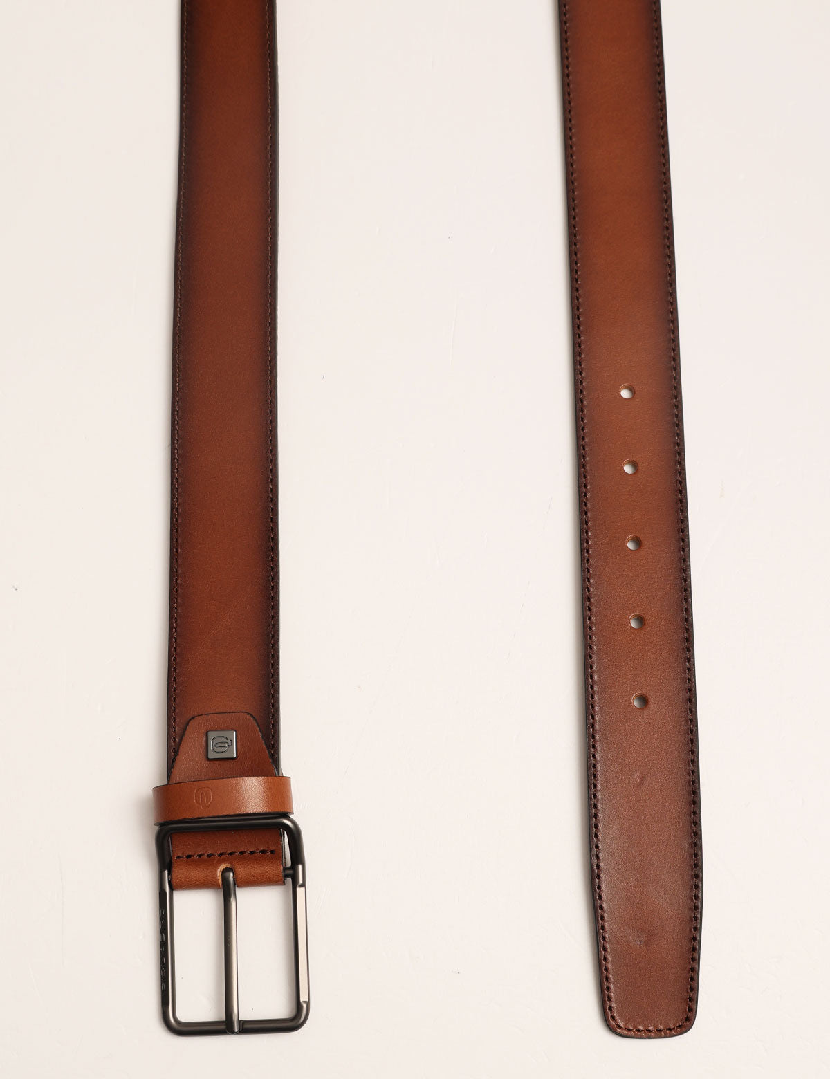 Piquadro leather belt with buckle