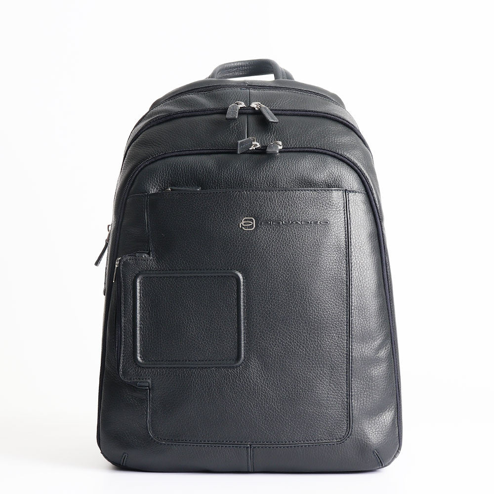 Piquadro Rucksack aus Leder für 15'' Vibe Laptop