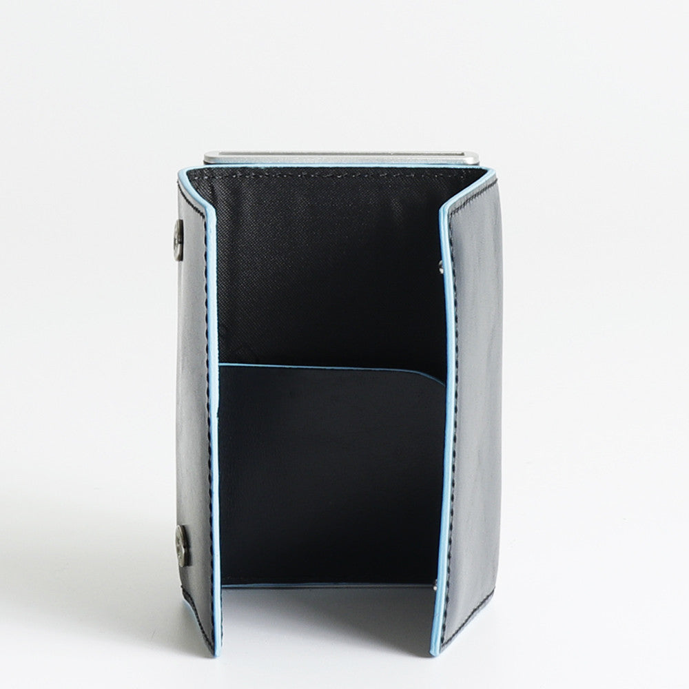 Piquadro Blue Square compact wallet card holder