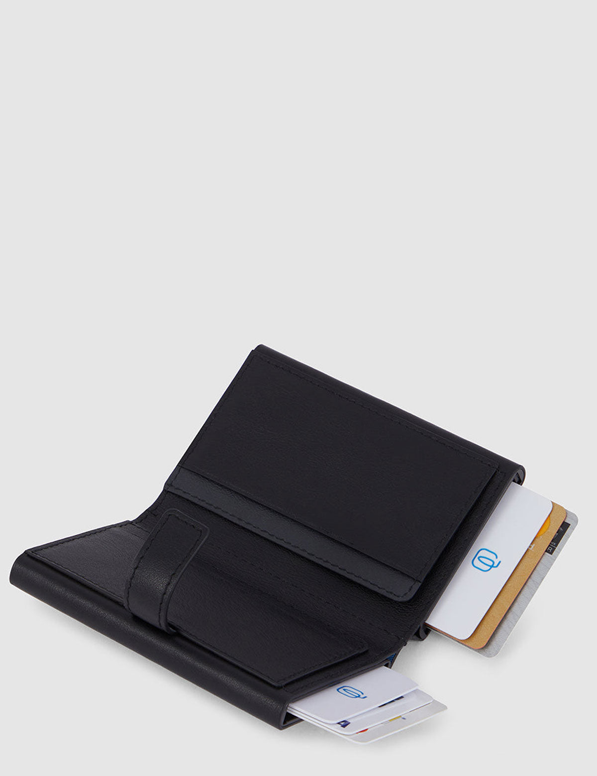 Piquadro Double Wallet and Cards in Leather