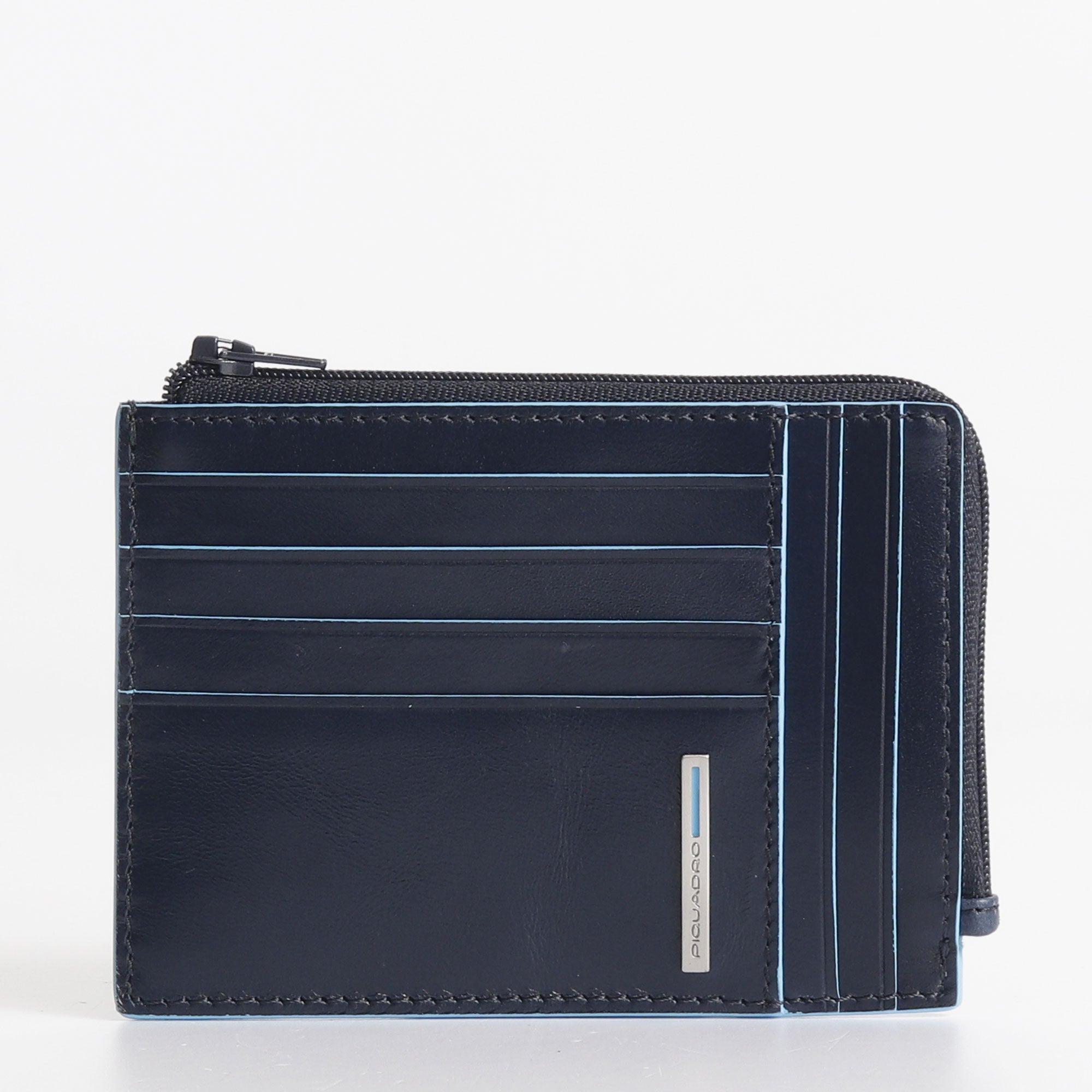 Piquadro Coin Purse with RFID Blue Square