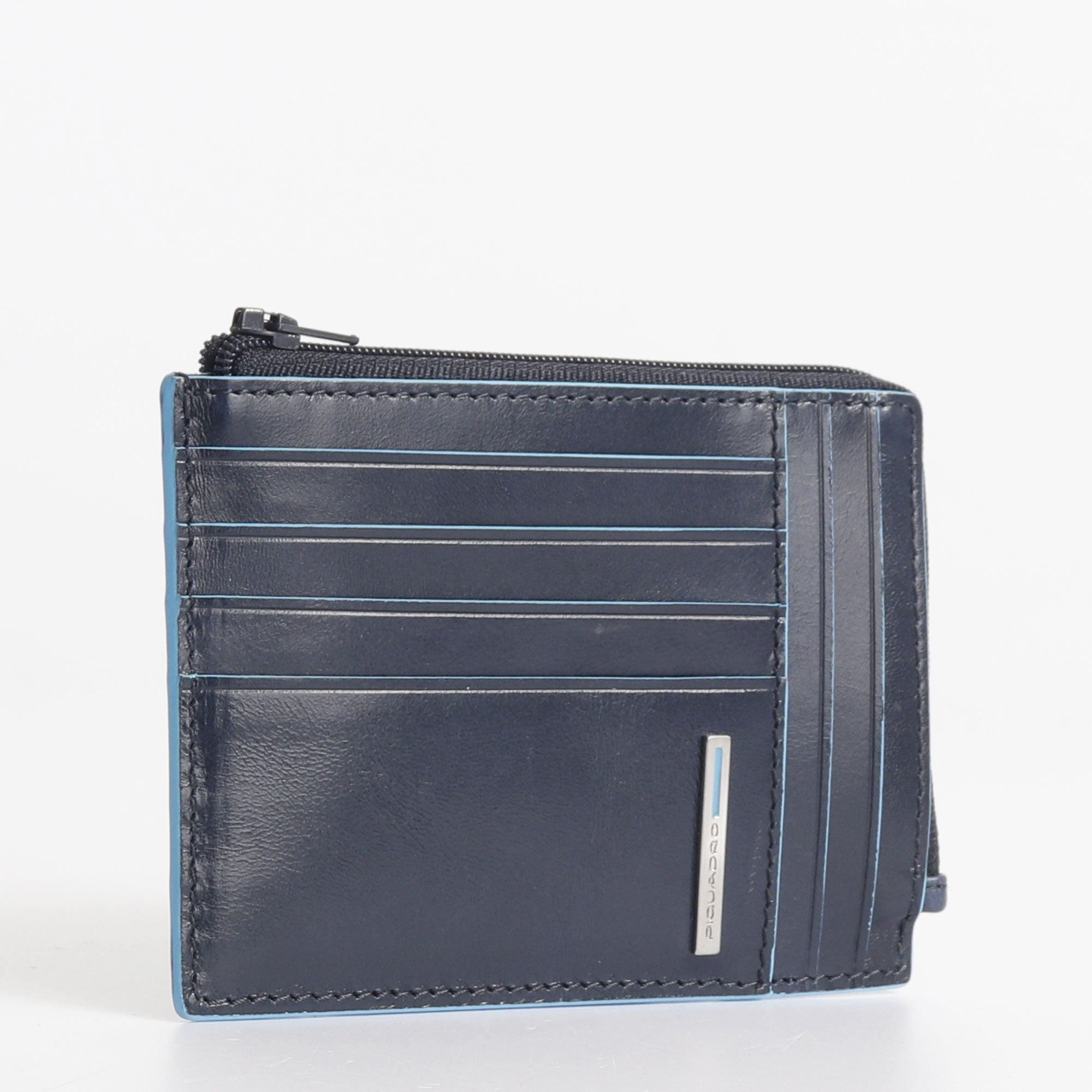 Piquadro Coin Purse with RFID Blue Square