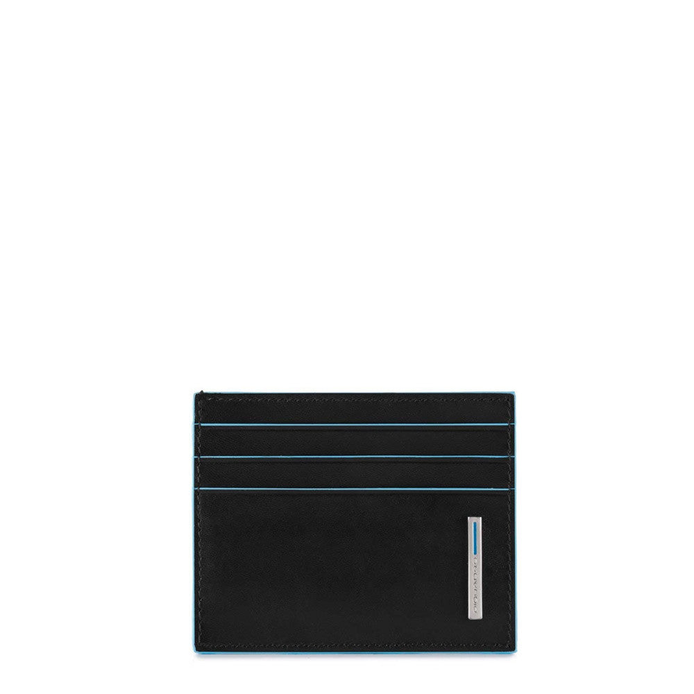 Piquadro flat card holder Blue Square