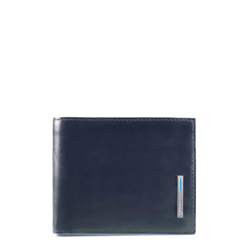 Piquadro Small Wallet with Flyer and RFID Blue Square