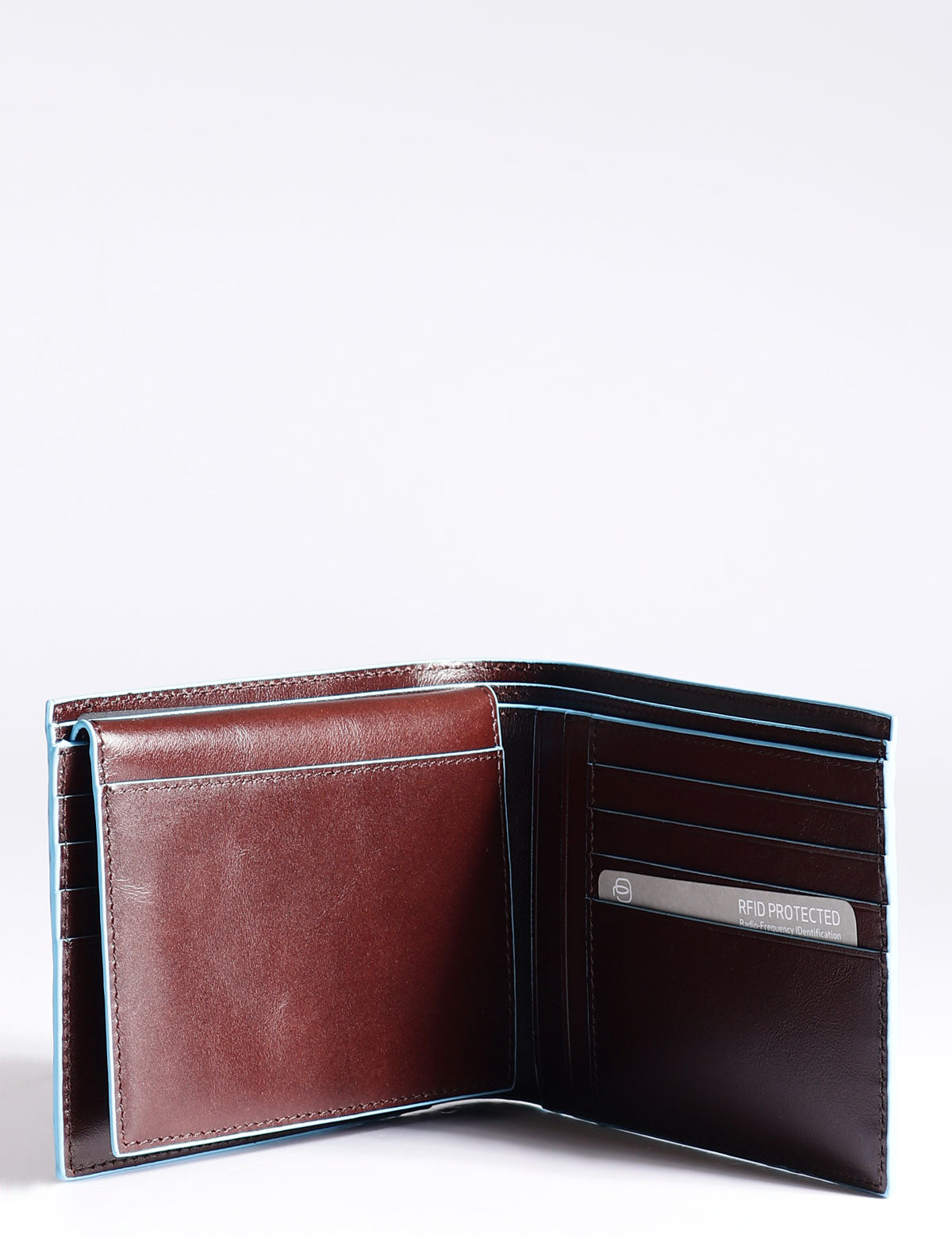 Piquadro Blue Square Wallet with Flyer