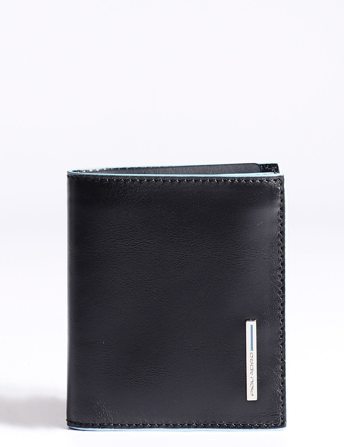 Piquadro Blue Square Small Vertical Wallet