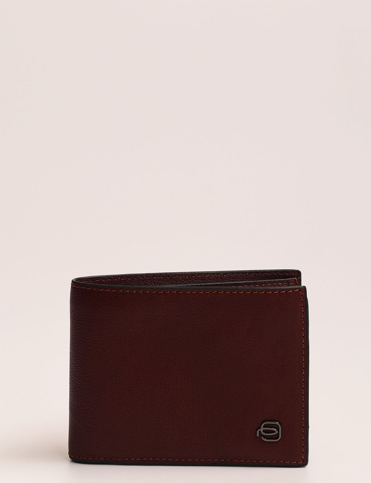 Piquadro Black Square Horizontal Leather Wallet