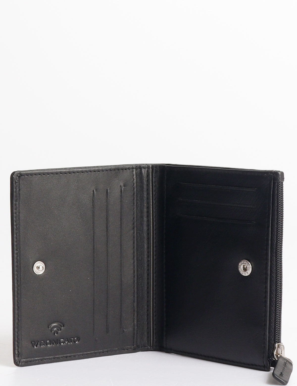 Roncato flat wallet with side zip