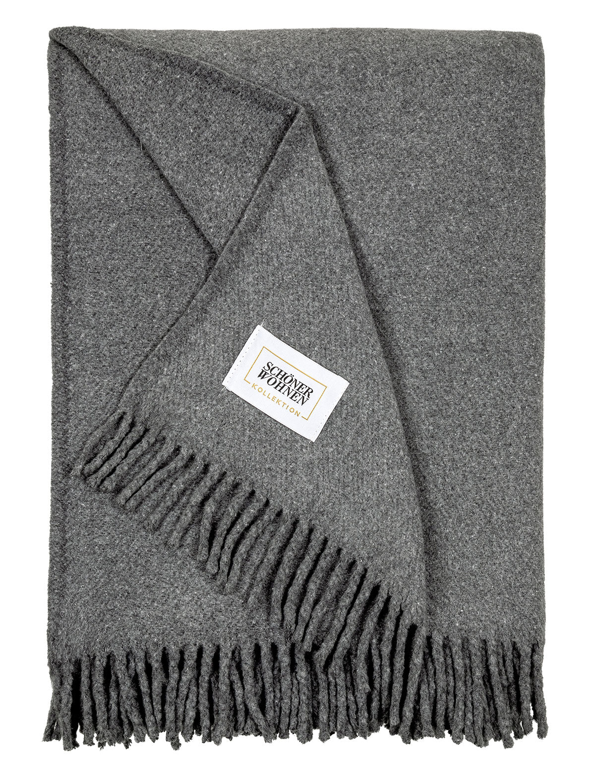 Plaid Schöner Wohnen Basics Dark Grey