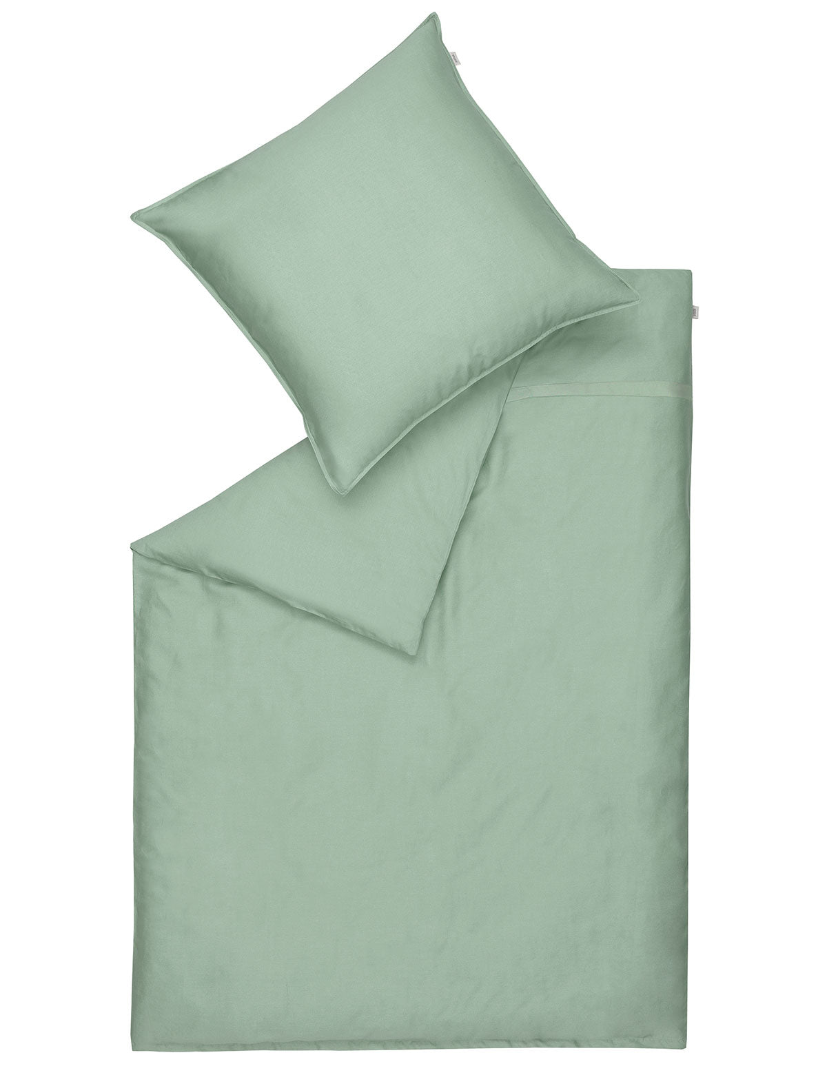 Set copripiumino e federa Schöner Wohnen Pure 135x200 cm Green