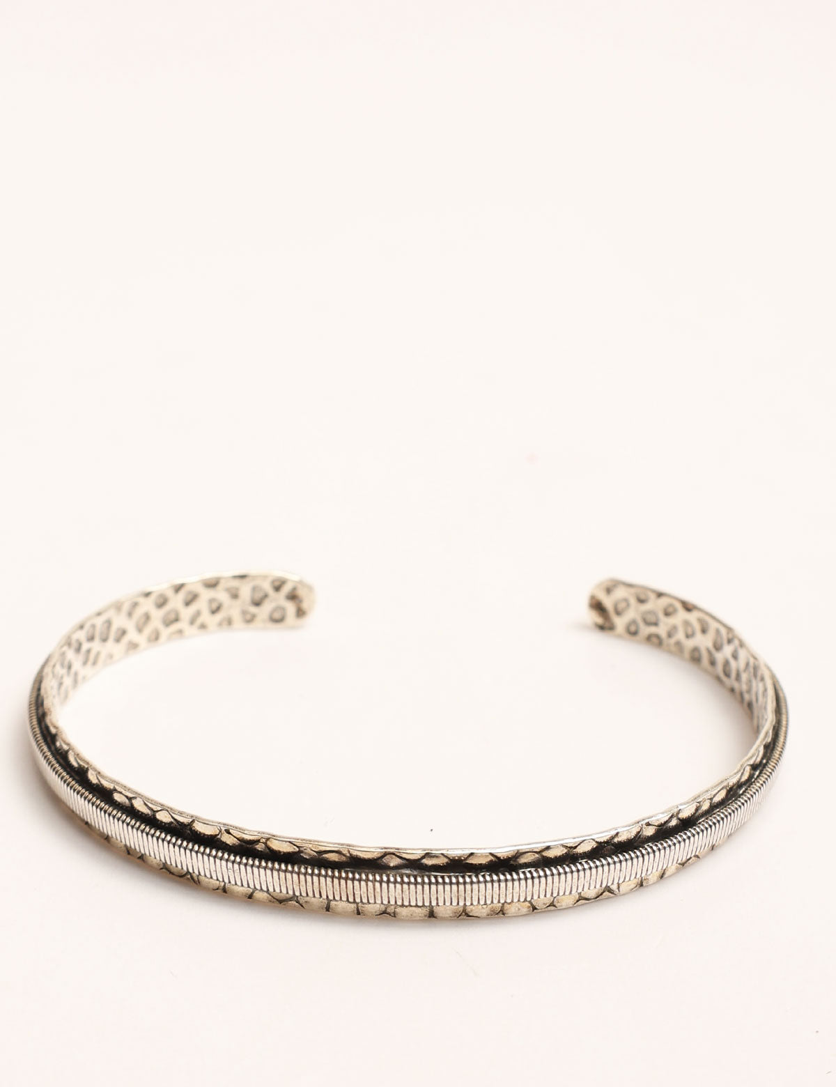 Sing a Song Hammered Rigid Bracelet with Bass String