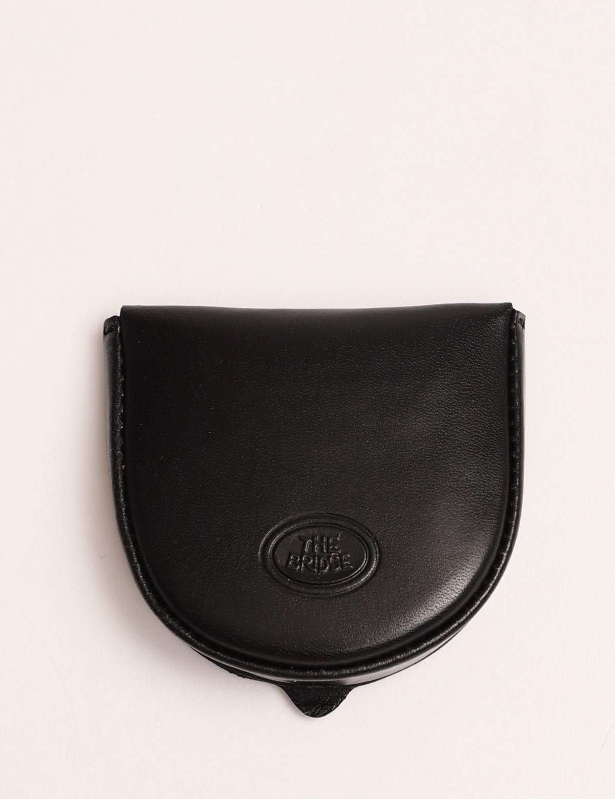 Oakridge Portamonete In Pelle Nappa Di Pecora – Compatto, Con Cerniera Posteriore, Nero Tenné, Dimensioni 15 X 9,5 Cm