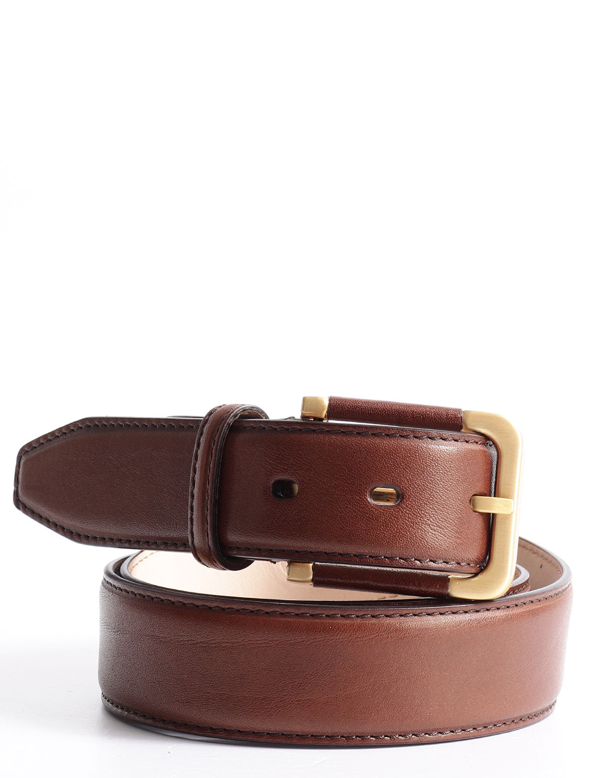 The Bridge Story Uomo Belt with Leather Details on the Buckle