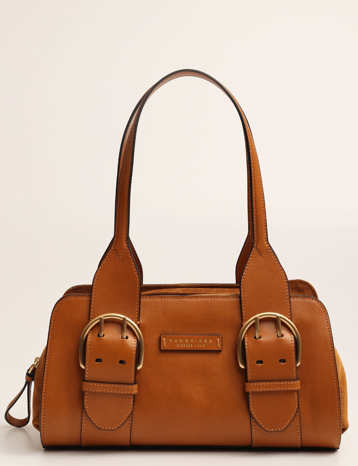 The Bridge Elena shoulder bag in leather and suede