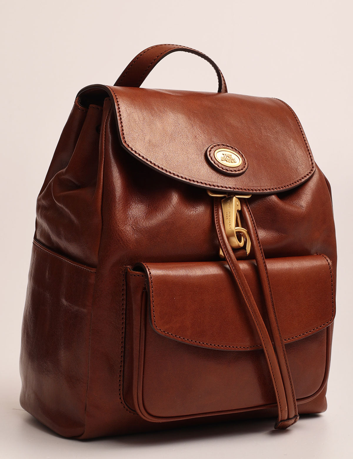 The Bridge Story Donna Backpack with Flap and Drawstring