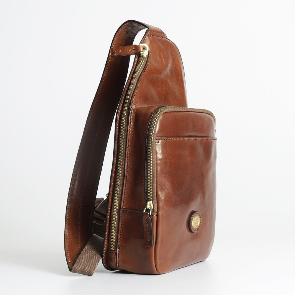 The Bridge Story Uomo One-Shoulder Bag with 3 External Pockets