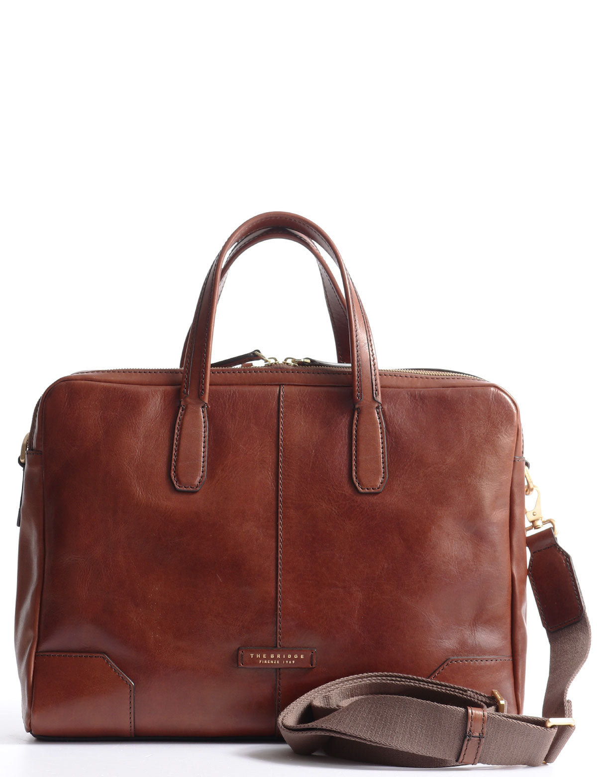 The Bridge Vespucci two compartments briefcase